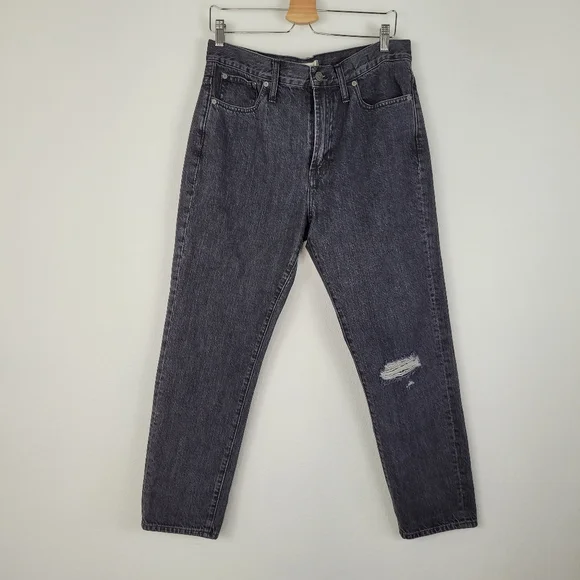 Madewell the perfect vintage black distressed jeans - Picture 2 of 15